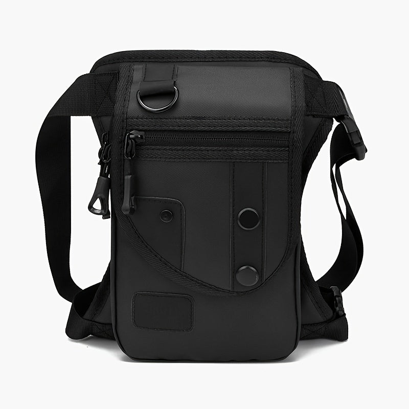 [Popular Choice] Men's Oxford Drop Legs Bags, Fashion Hip Waist Pack Thigh Bum Fanny Packs Multifunction Riding Male Shoulder Messenger Bag, Functional Stitching, Random Left And Right Sides