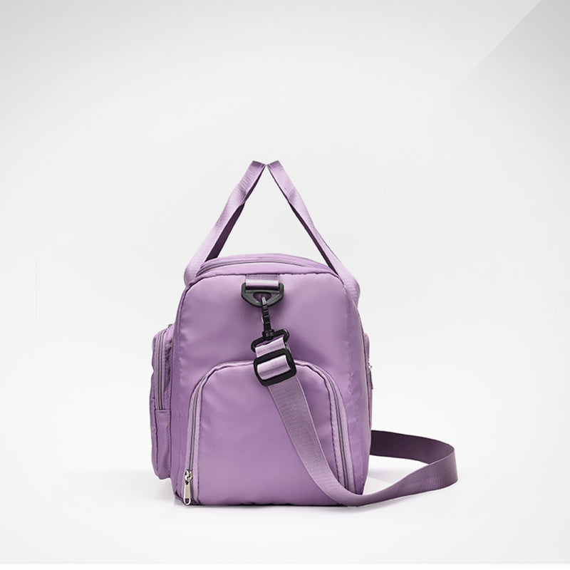 Unisex Large Capacity Travel Bag Luggage Nylon Sports Gym Tote Bags for Women Weekender Overnight Duffle Bag with Shoe Compartment