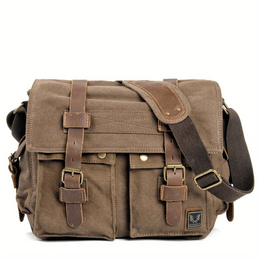 Large Capacity Laptop Bag - Vintage Messenger Bags For Hiking Travel - Christmas/Halloween Gift