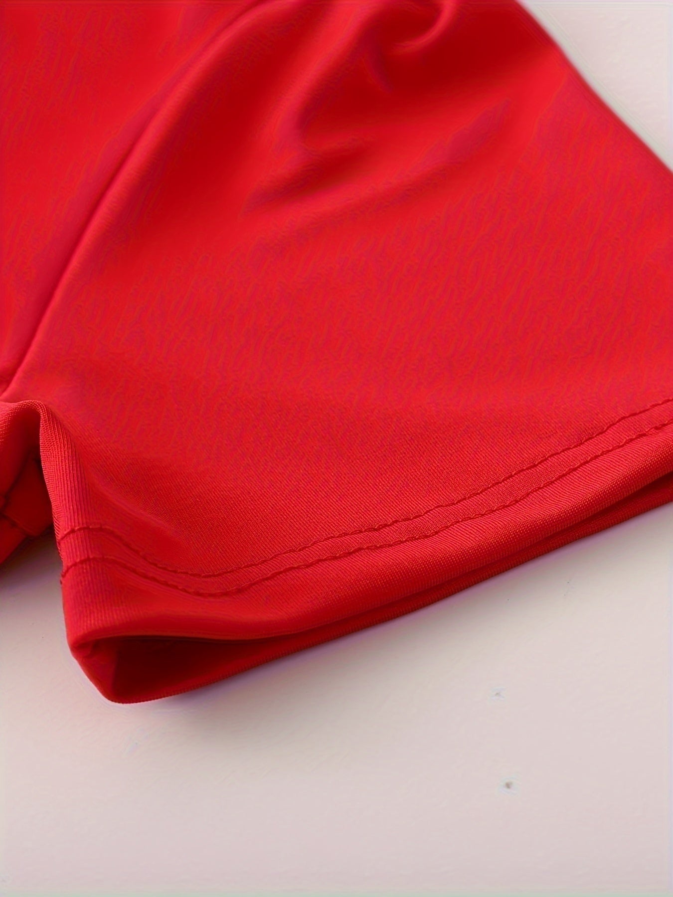 Women'S Plus Size Floral Print Red Colorblock Midi Dress with Short Sleeves - Elegant Crew Neck, Medium Stretch Polyester Fabric, Perfect for All Seasons