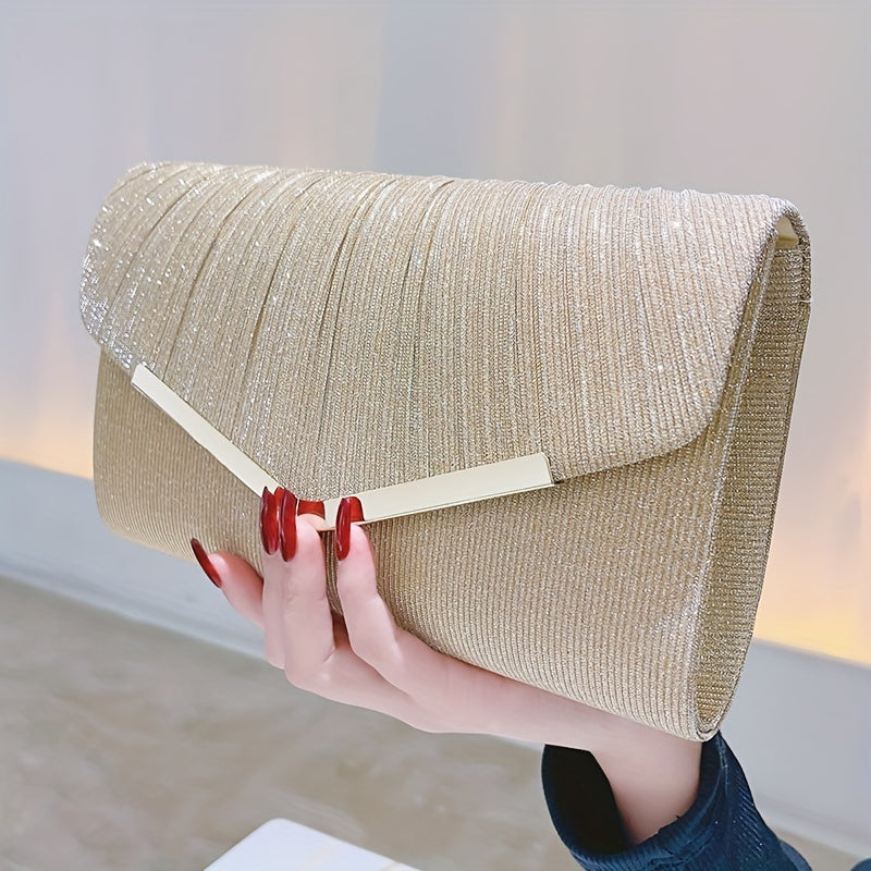 [For Dance Parties Sparkling Clutch] Women's Evening Clutch Bag, Sparkling Handbag For Dance Parties, Weddings, Cocktail Parties, Luxurious Wallet Clutch Bag, Sparkling Handbag For Banquets, And Shoulder Bags