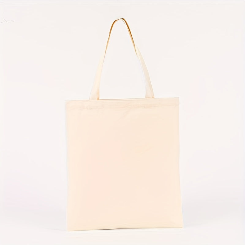 1pc High-Quality Women Men Handbags Canvas Tote Bags Reusable Cotton Grocery High Capacity Shopping Bag