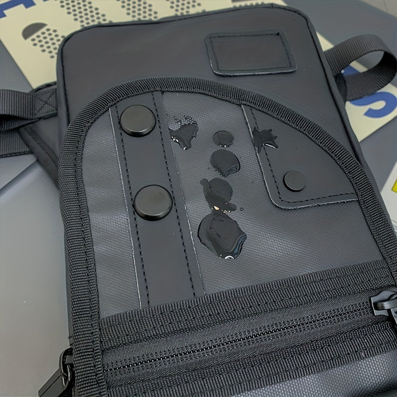 [Popular Choice] Men's Oxford Drop Legs Bags, Fashion Hip Waist Pack Thigh Bum Fanny Packs Multifunction Riding Male Shoulder Messenger Bag, Functional Stitching, Random Left And Right Sides