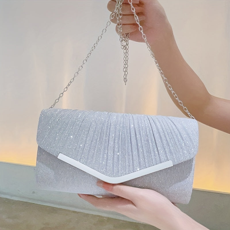 [For Dance Parties Sparkling Clutch] Women's Evening Clutch Bag, Sparkling Handbag For Dance Parties, Weddings, Cocktail Parties, Luxurious Wallet Clutch Bag, Sparkling Handbag For Banquets, And Shoulder Bags