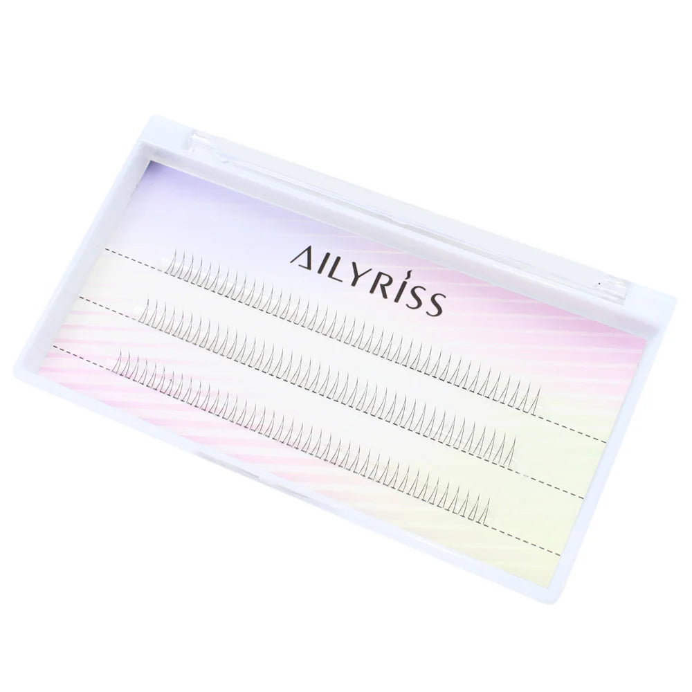 J Curl V Shape Black Under Eyelash Comic Eye Lashes Natural Bottom Lashes Soft Manga Eyelashes Bunches Eyelash Clusters Korean