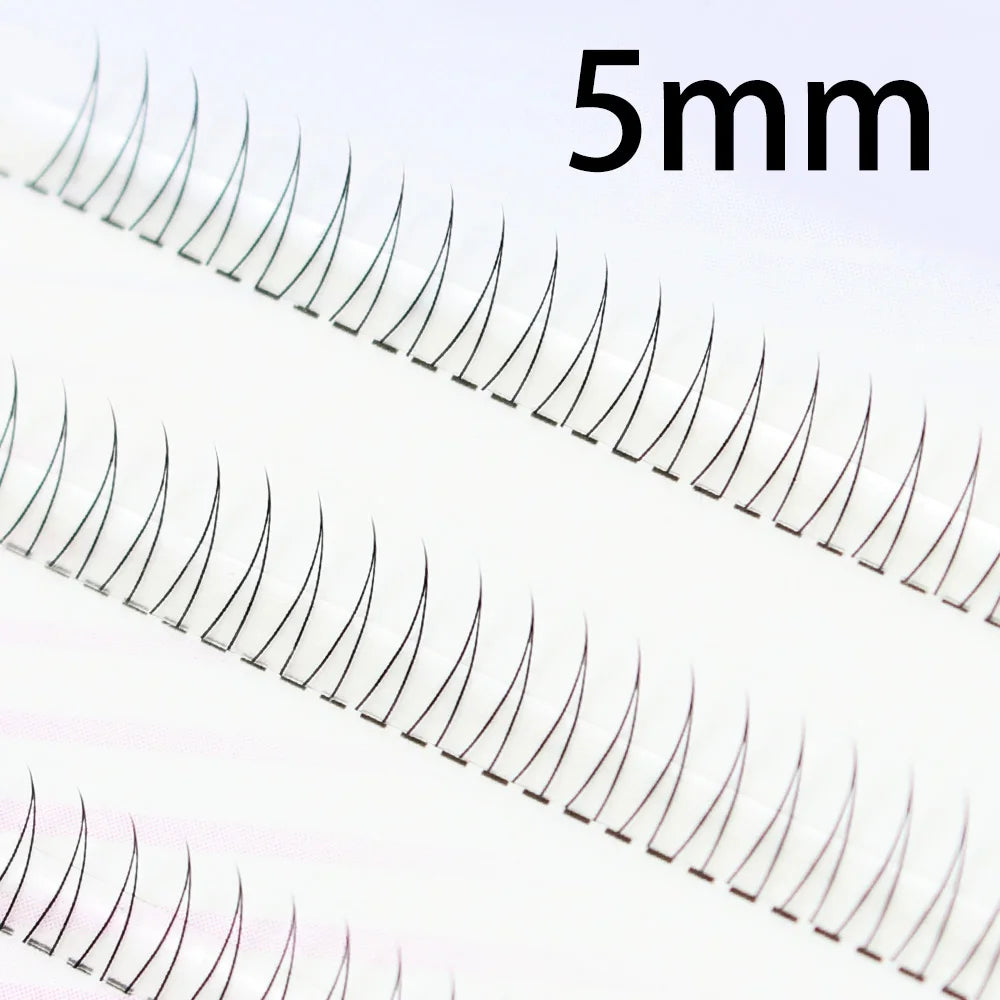 J Curl V Shape Black Under Eyelash Comic Eye Lashes Natural Bottom Lashes Soft Manga Eyelashes Bunches Eyelash Clusters Korean