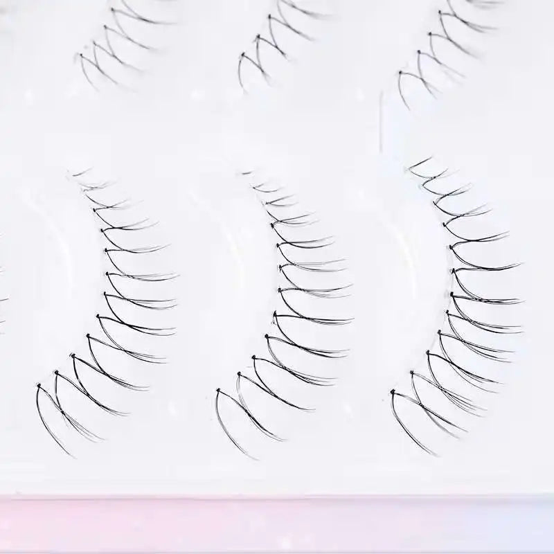 5 Pairs False Eyelashes A Type Eyelashes Upgraded Lash U-shaped 0.14mm Transparent Stem Soft Natural Eye Lashes Mink