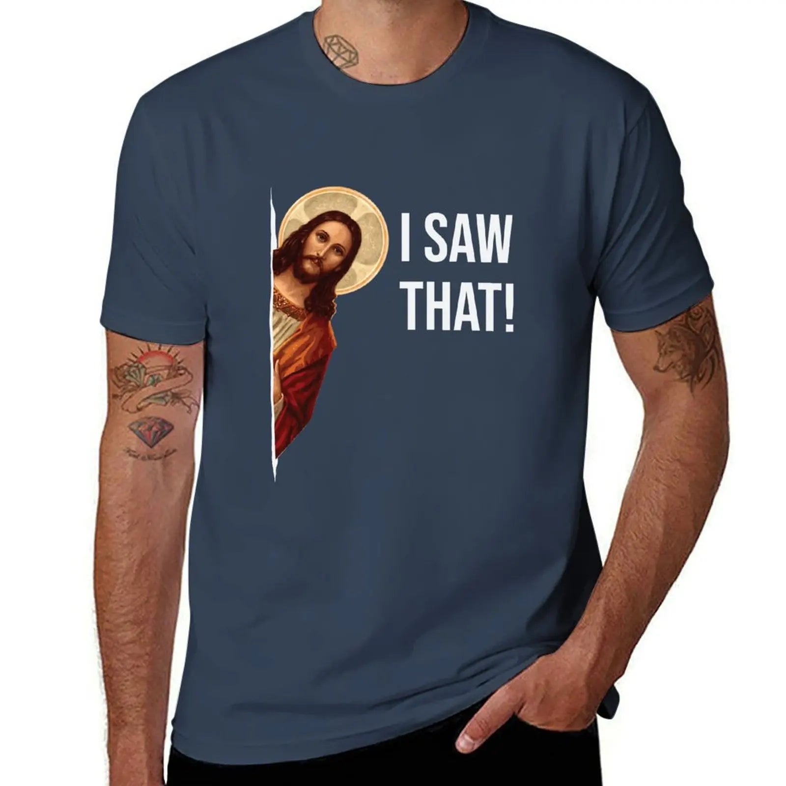 casual man Saw Meme Jesus I t man white shirts shirt vintage t T-Shirt for men That