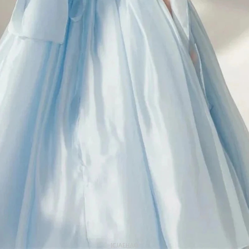 Children's Dresses Party Kids Off Shoulder Costumes Children Simple Fashionstage Pageant Host Outfits Birthday Vestido Banquet