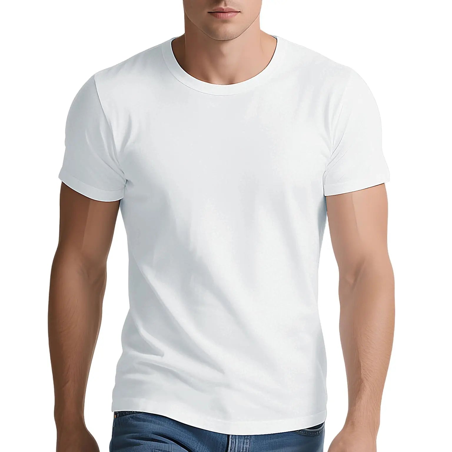 Men's t-shirts 2025 Summer Oversize Cotton T-Shirt Casual High Quality Short Sleeves Tee Shirt Men Basic Solid color Sports Tops