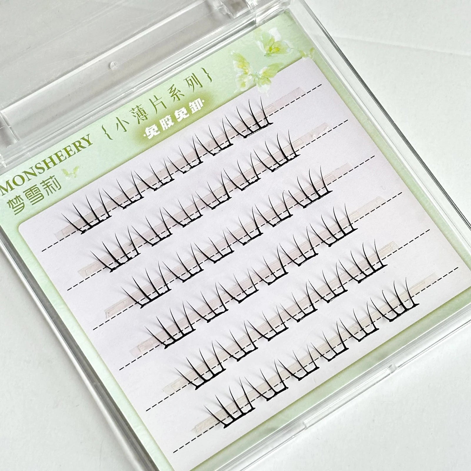 Natural Cosplay False Eyelashes No Glue Need Eyelash Clusters False Eyelashes for Eye-Lifting Effect DIY Makeup Use Makeup Tools