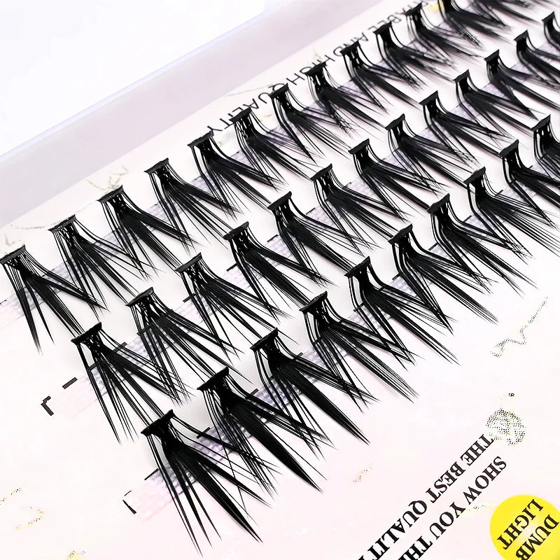 New 20D/30D/40D Mink Eyelashes L Curl 60 bundles/box Natural Handmade Eyelash Cluster Professional Makeup Lashes Tools wholesale