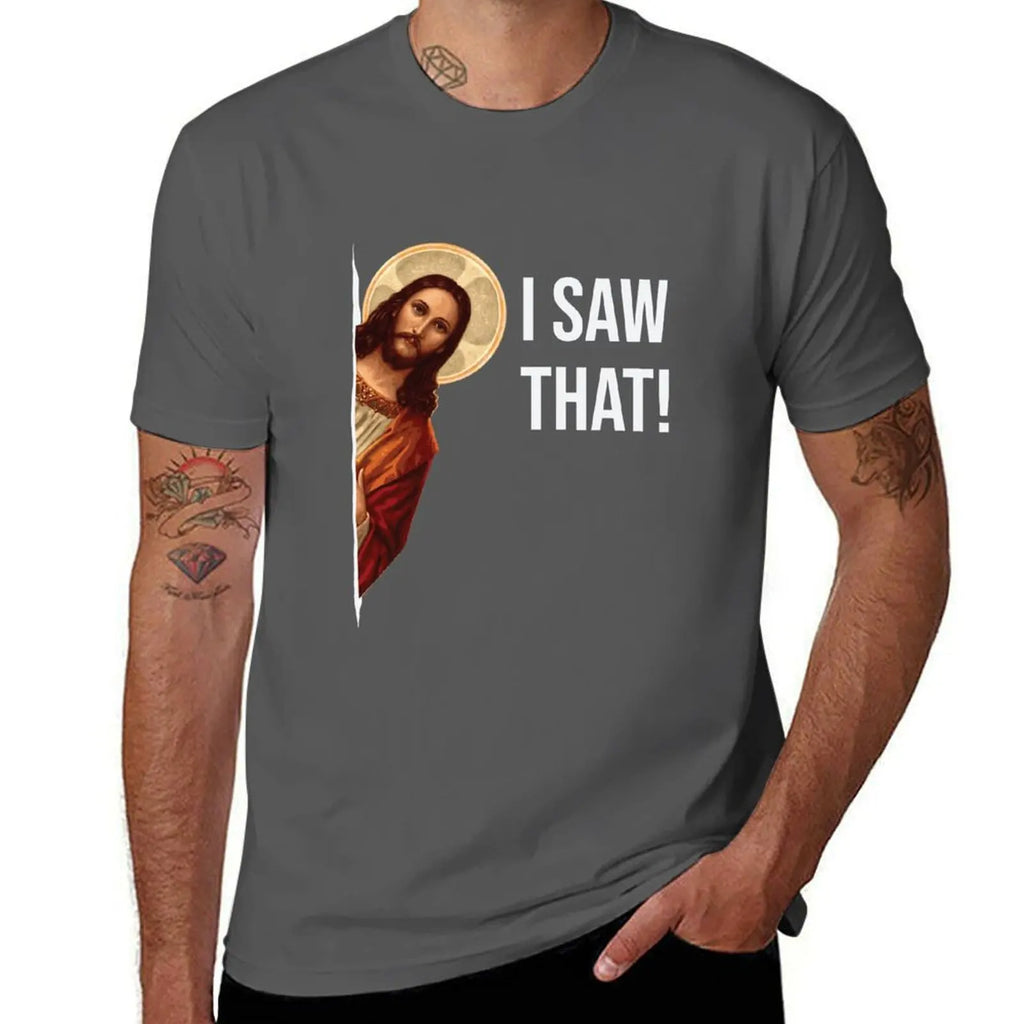 casual man Saw Meme Jesus I t man white shirts shirt vintage t T-Shirt for men That