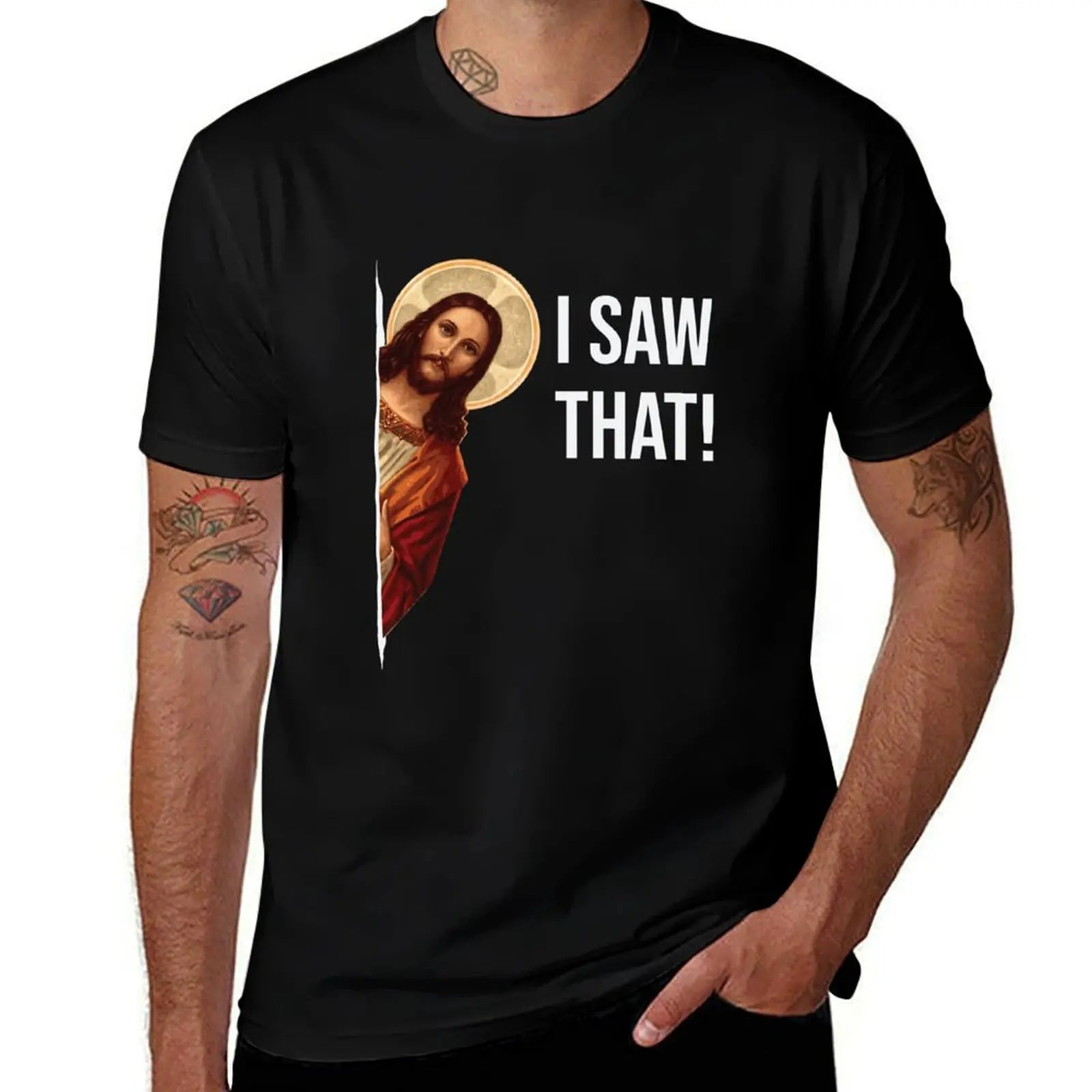 casual man Saw Meme Jesus I t man white shirts shirt vintage t T-Shirt for men That