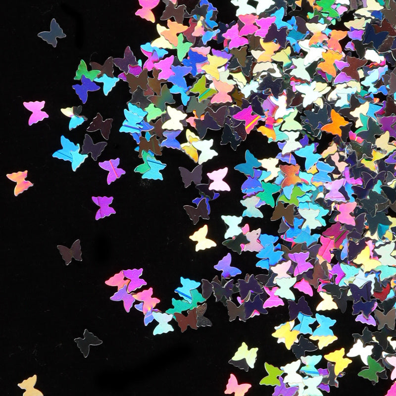 Holographic Butterfly Heart Nail Art Glitter Micro Laser Star Flakes 3D Sequins Polish Manicure Nail Decoration