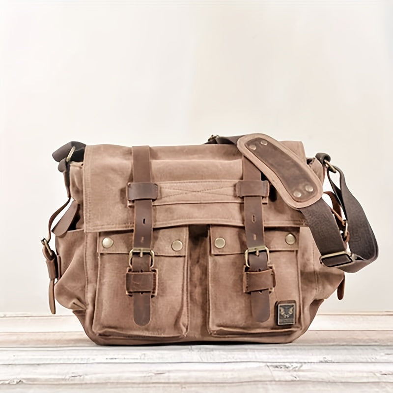 Large Capacity Laptop Bag - Vintage Messenger Bags For Hiking Travel - Christmas/Halloween Gift