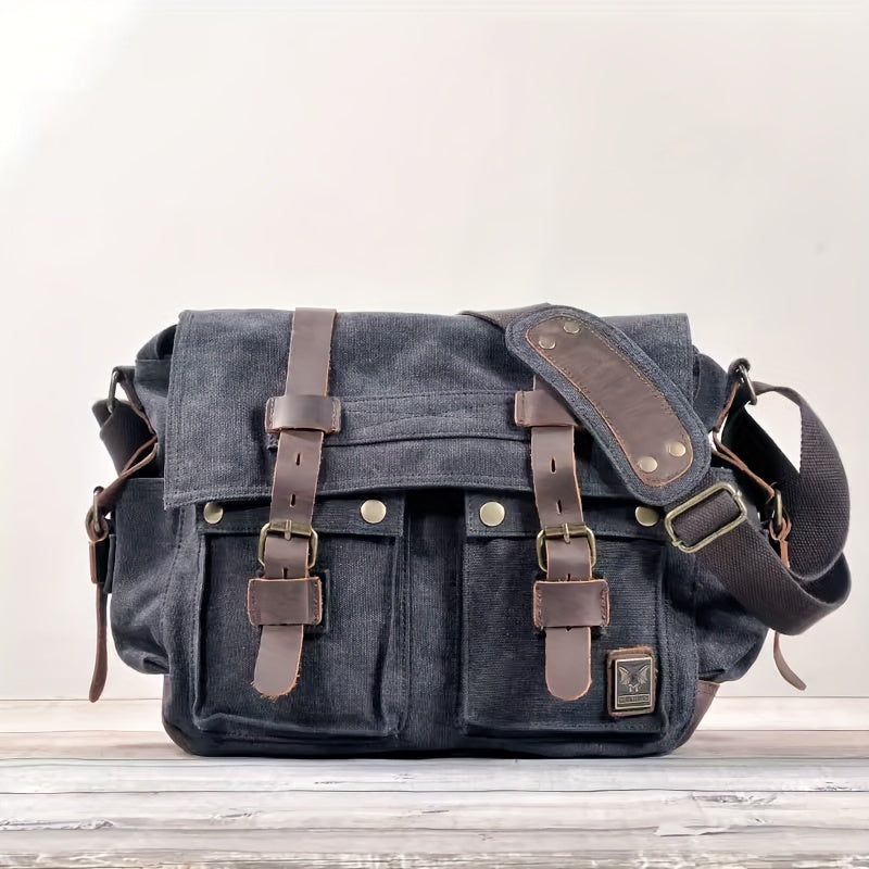 Large Capacity Laptop Bag - Vintage Messenger Bags For Hiking Travel - Christmas/Halloween Gift
