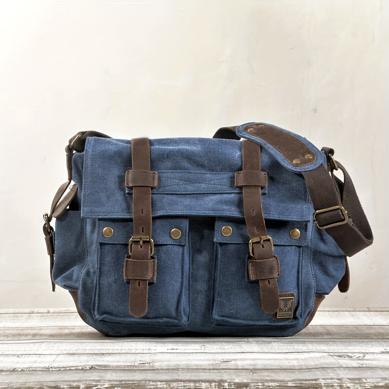 Large Capacity Laptop Bag - Vintage Messenger Bags For Hiking Travel - Christmas/Halloween Gift